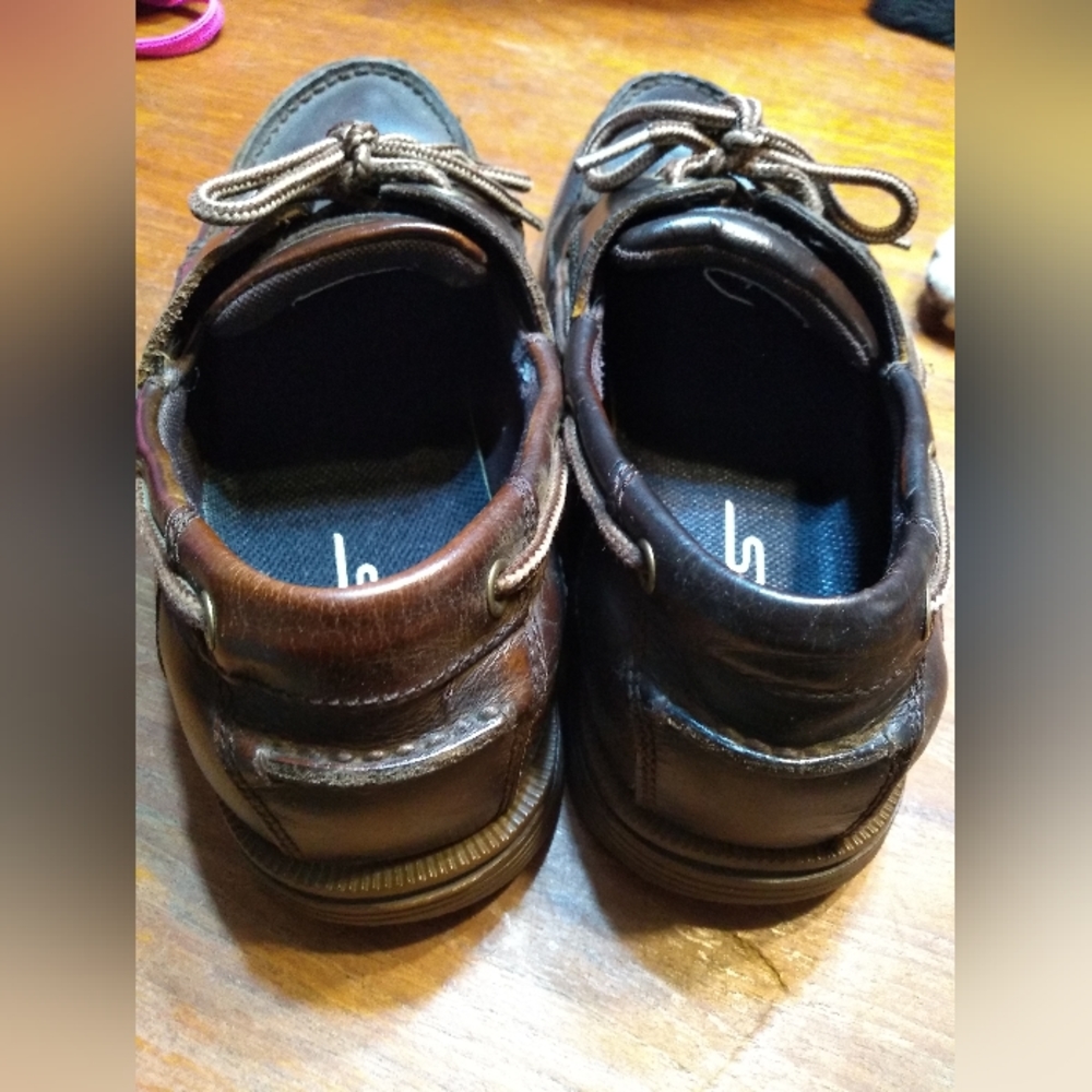 Men's Rockport Brown Boat Shoes, Loafers, Size 8.5, EUR 42, Leather Uppe… - Picture 2 of 12